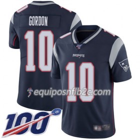 Camiseta Hombre NFL New England Patriots Josh Gordon 10 Nike Navy Azul 100th